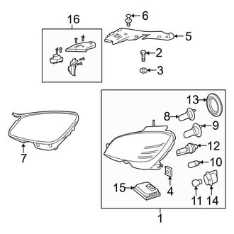 Mercedes-Benz OE - Front Lamps - Headlamp Components (Sedan)