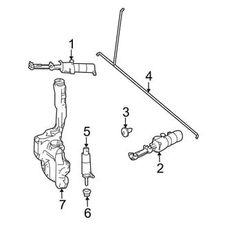 Mercedes-Benz OE - Front Lamps - Washer Components