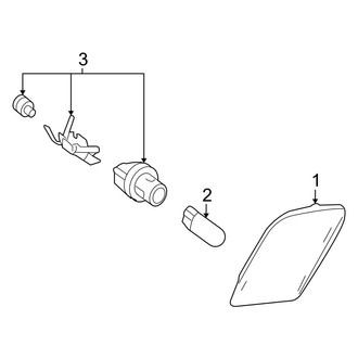 Mercedes-Benz OE - Front Lamps - Side Marker Lamps (Sedan)