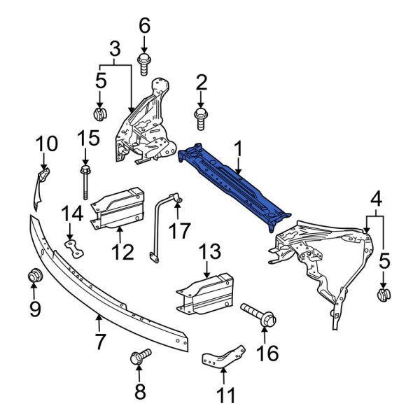 Radiator Support Tie Bar