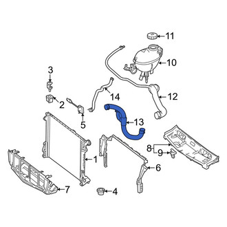 Mercedes-Benz OE - Lower Radiator Coolant Hose