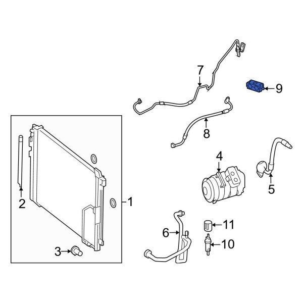 A/C Refrigerant Line Bracket