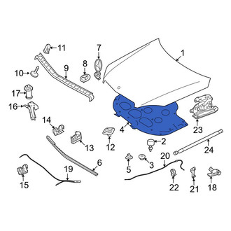 Mercedes-Benz OE - Hood Insulation Pad