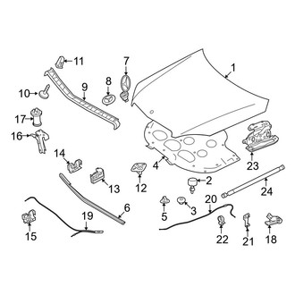 Mercedes-Benz OE - Hood & Components (Sedan)