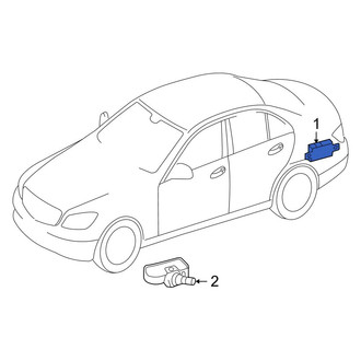 Mercedes-Benz OE - Tire Pressure Monitoring System (TPMS) Control Module