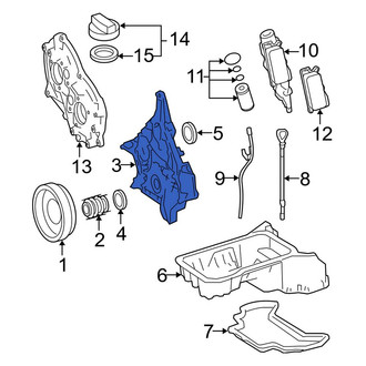 Mercedes-Benz OE - Lower Engine Timing Cover