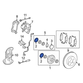 Mercedes-Benz OE - Front Wheel Seal