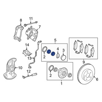 Mercedes-Benz OE - Front Wheel Bearing