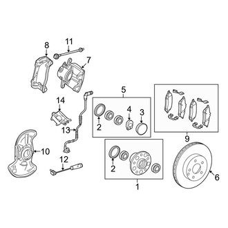 Mercedes-Benz OE - Front Suspension - Brake Components