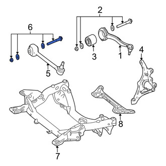 Mercedes-Benz OE - Suspension Control Arm Bolt