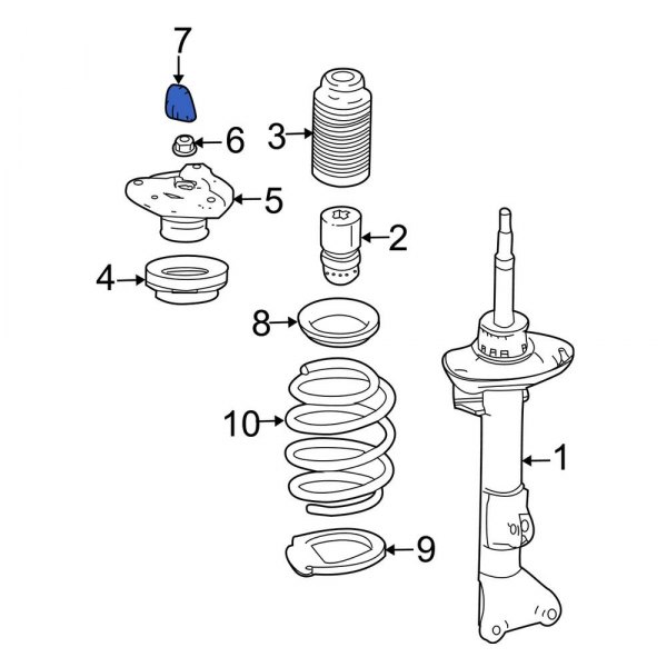 Suspension Strut Mount Cap