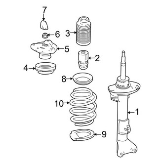 Mercedes-Benz OE - Front Suspension - Struts & Components (Sedan)