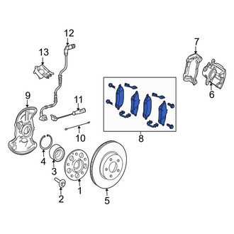Mercedes-Benz OE - Front Disc Brake Pad Set