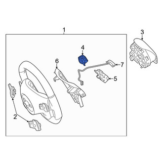 Mercedes-Benz OE - Right Steering Wheel Radio Controls