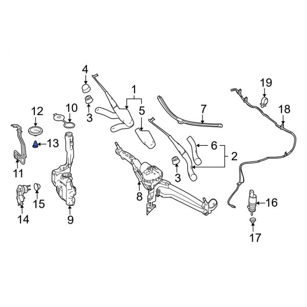 Windshield Washer Nozzle Cover