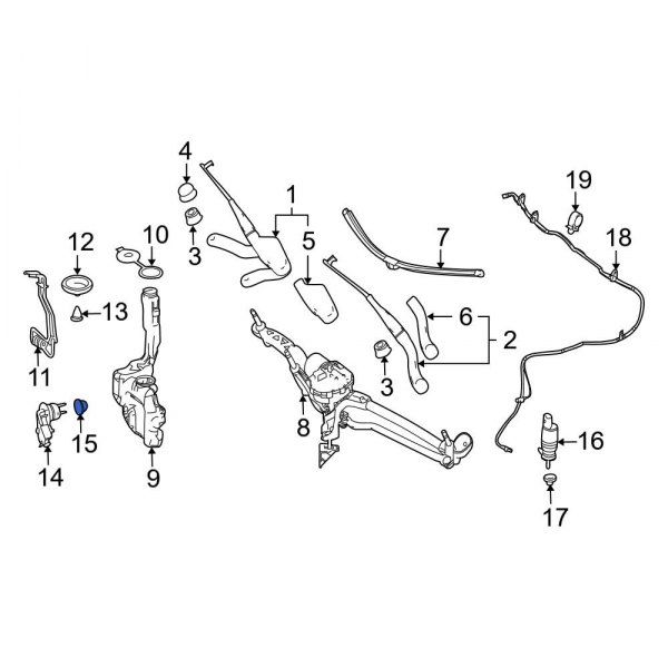 Washer Fluid Level Sensor Seal