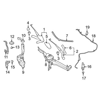 Mercedes-Benz OE - Windshield - Wiper & Washer Components