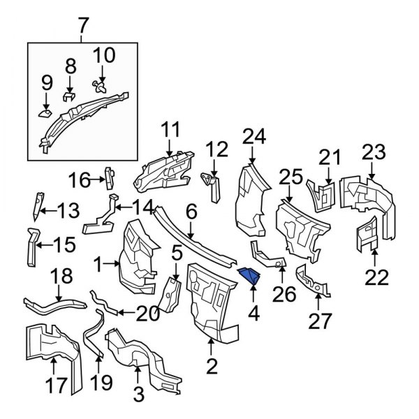 Dashboard Panel Bracket