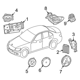 Mercedes-Benz OE - Instrument Panel - Sound System