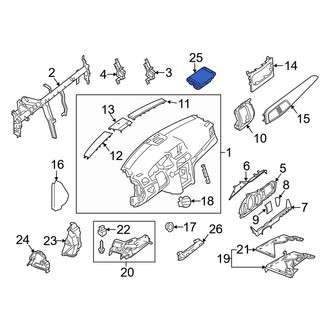 Mercedes-Benz OE - Upper Instrument Panel Air Bag