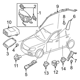 Mercedes-Benz OE - Restraint Systems - Air Bag Components (Sedan)