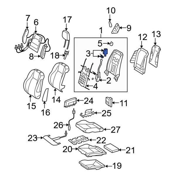 Seat Lumbar Motor