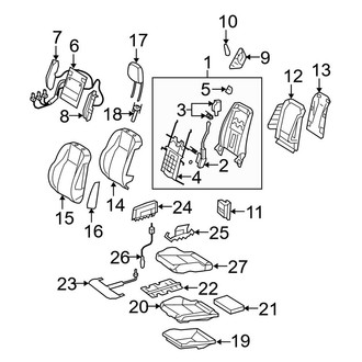 Mercedes-Benz OE - Seats & Tracks - Front Seat Components (Sedan)
