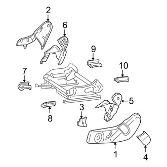 Mercedes-Benz OE - Seats & Tracks - Tracks & Components (Track Covers), (Sedan)