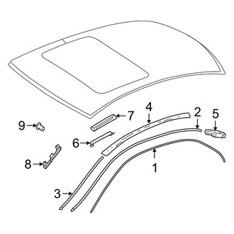 Mercedes-Benz OE - Roof - Exterior Trim (Sedan)