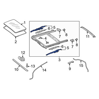 Mercedes-Benz OE - Right Sunroof Guide Jaw