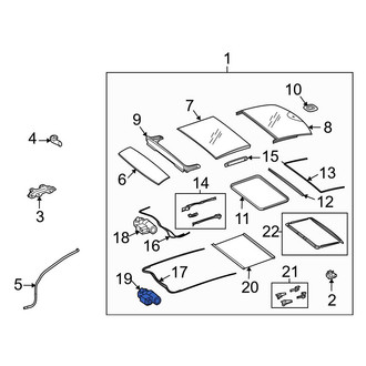Mercedes-Benz OE - Sunroof Motor