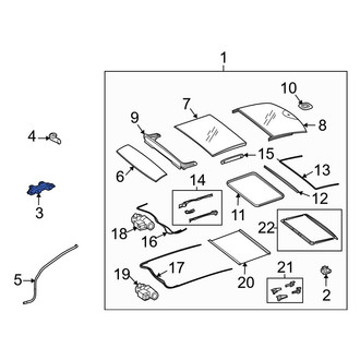Mercedes-Benz OE - Sunroof Drain Hose Bracket