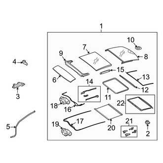 Mercedes-Benz OE - Roof - Sunroof (With Panorama Roof), (Sedan)