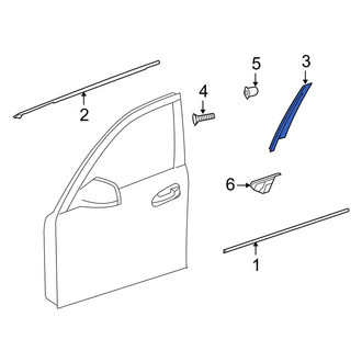 Mercedes-Benz OE - Rear Left Lower Door Applique