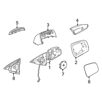 Mercedes-Benz OE - Front Door - Outside Mirrors (Sedan)