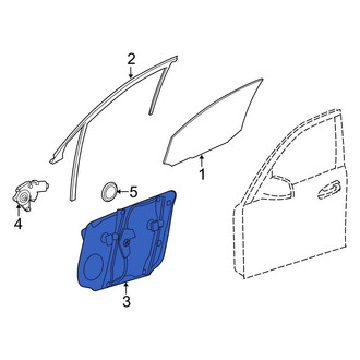 Mercedes-Benz OE - Front Left Door Panel Carrier