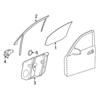 Mercedes-Benz OE - Front Door - Glass & Hardware