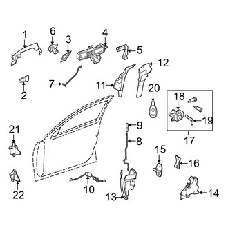 Mercedes-Benz OE - Front Door - Lock & Hardware (Sedan)