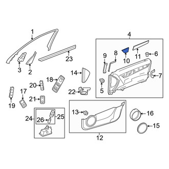 Mercedes-Benz OE - Front Left Forward Door Trim Molding