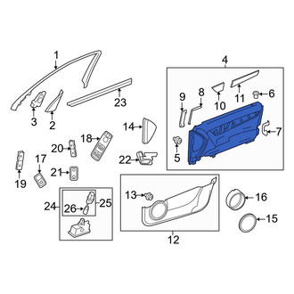 Mercedes-Benz OE - Front Left Inner Door Interior Trim Panel