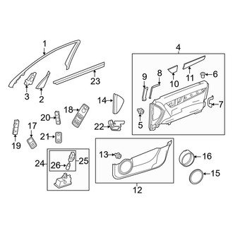 Mercedes-Benz OE - Front Door - Interior Trim