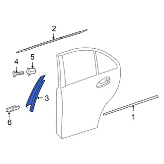 Mercedes-Benz OE - Rear Left Door Applique