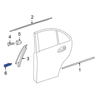 Mercedes-Benz OE - Rear Left Lower Door Applique