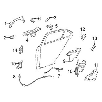 Mercedes-Benz OE - Rear Door - Lock & Hardware (Sedan)