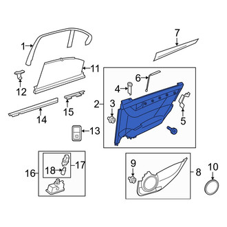 Mercedes-Benz OE - Front Left Inner Door Interior Trim Panel