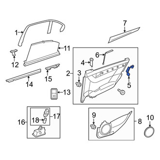 Mercedes-Benz OE - Rear Left Door Edge Guard