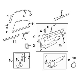Mercedes-Benz OE - Rear Door - Interior Trim (Sedan)