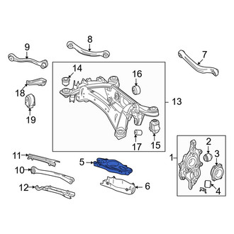 Mercedes-Benz OE - Front Right Rearward Suspension Control Arm