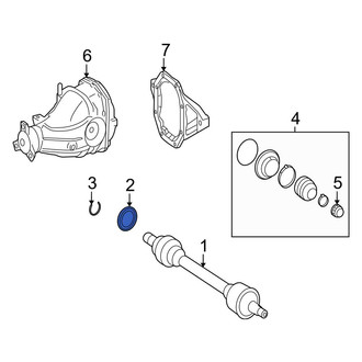 Mercedes-Benz OE - Rear CV Joint Oil Seal Dust Shield