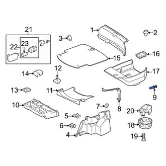 Mercedes-Benz OE - Package Tray Trim Clip